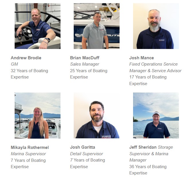 Expert Staff at Yankee Boat